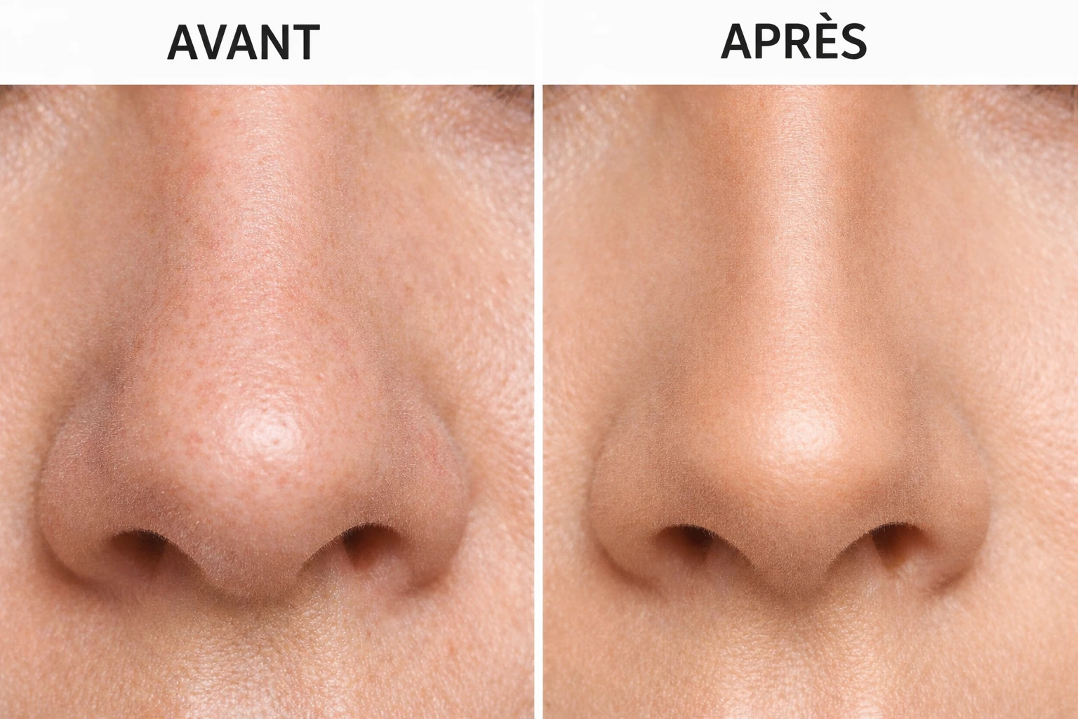 avant/après contouring affiner gros nez