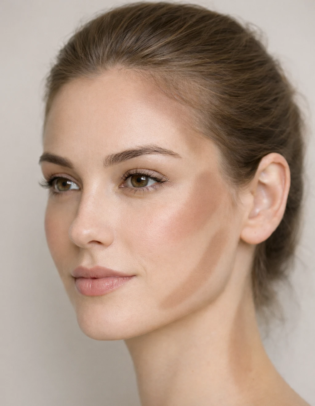 placement quiet contouring visage zones ombres naturelles maquillage discret