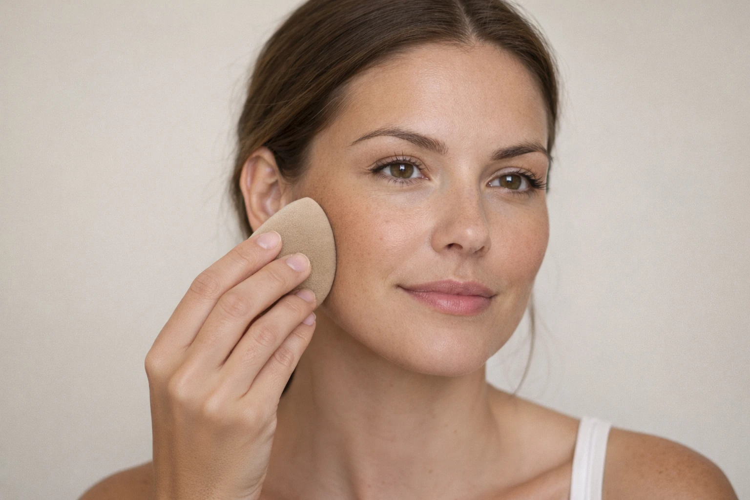 Estompage du bronzer en reverse contouring pour un rendu naturel et fondu"