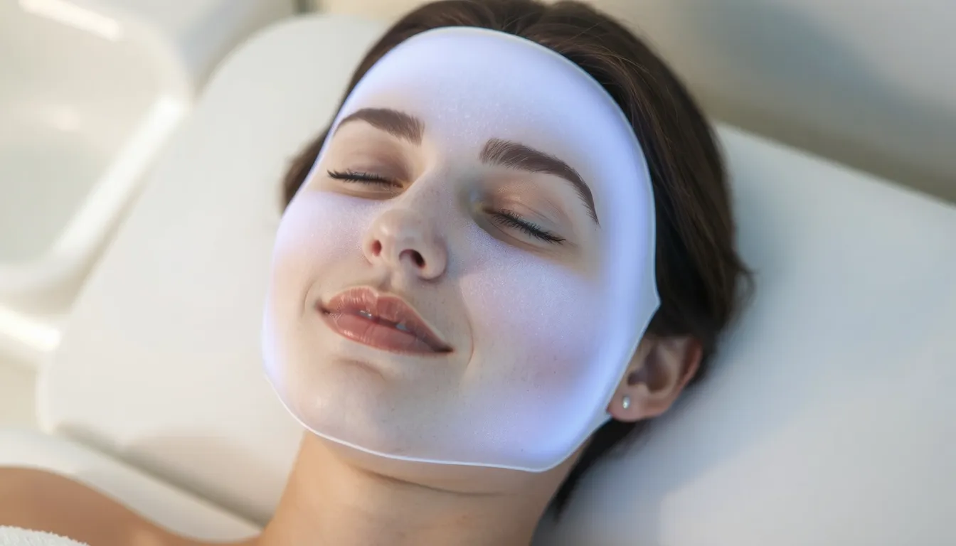 lumière led visage couleur