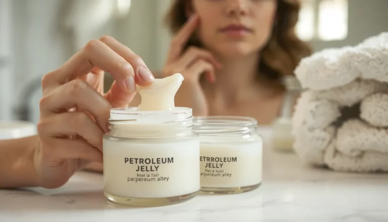 Vaseline sur le visage : bienfaits, risques et mode d’emploi (slugging)